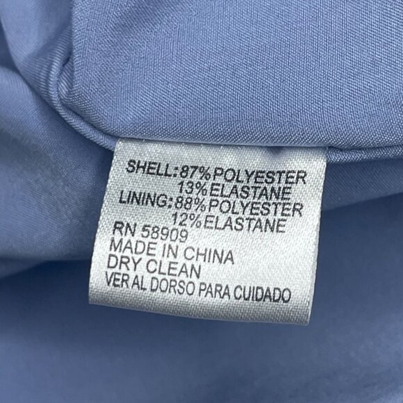 Antonio Melani Women’s Size 8 Blue Flutter Sleeve Sheath Dress Office Modest - Picture 8 of 9